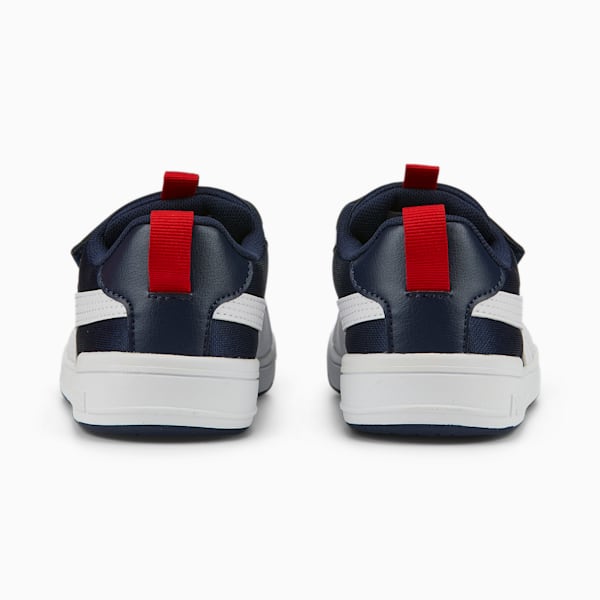 Multiflex Mesh V Little Kids' Sneakers, Peacoat-Puma White-High Risk Red, extralarge