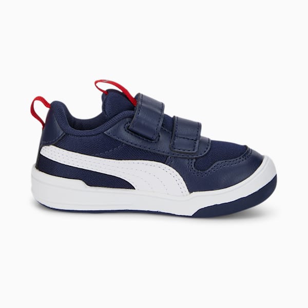 Tenis para bebés Multiflex Mesh, Peacoat-Puma White-High Risk Red, extralarge