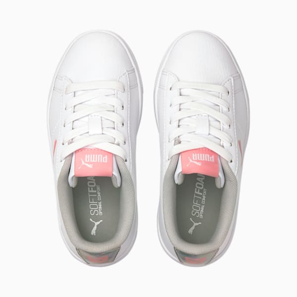 PUMA Vikky V2 Cat Rainbow AC Girl's Sneakers, Puma White-Peony-Puma Silver, extralarge-IND