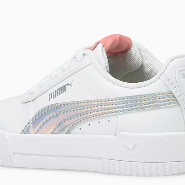 Carina Rainbow Little Kids' Sneakers, Puma White-Puma Silver, extralarge