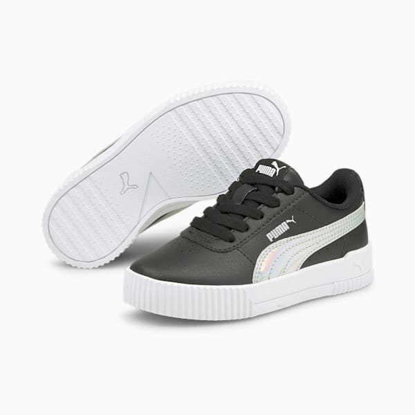 Carina Rainbow Little Kids' Sneakers, Puma Black-Puma Silver, extralarge