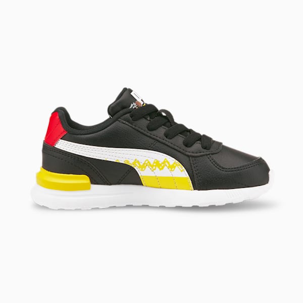 PUMA x PEANUTS Graviton Little Kids' Sneakers, Puma Black-Puma White, extralarge
