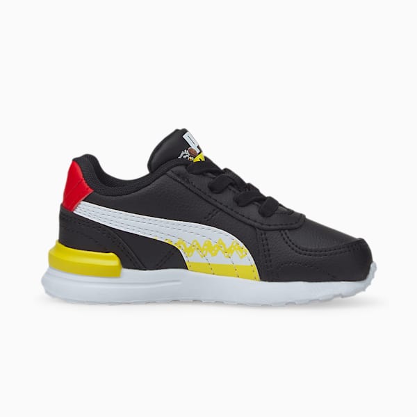 PUMA x PEANUTS Graviton Toddler Sneakers, Puma Black-Puma White, extralarge