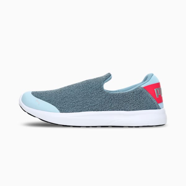 Comfort Women's Slip-on Shoes, Omphalodes-BRIGHT ROSE-Puma Silver, extralarge-IND