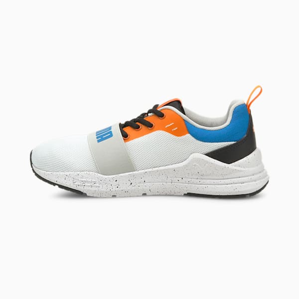 PUMA Wired Run Astro IMEVA Kid's Shoes, Puma White-Future Blue, extralarge-IND