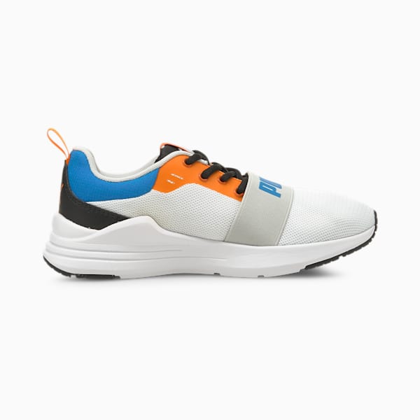PUMA Wired Run Astro IMEVA Kid's Shoes, Puma White-Future Blue, extralarge-IND