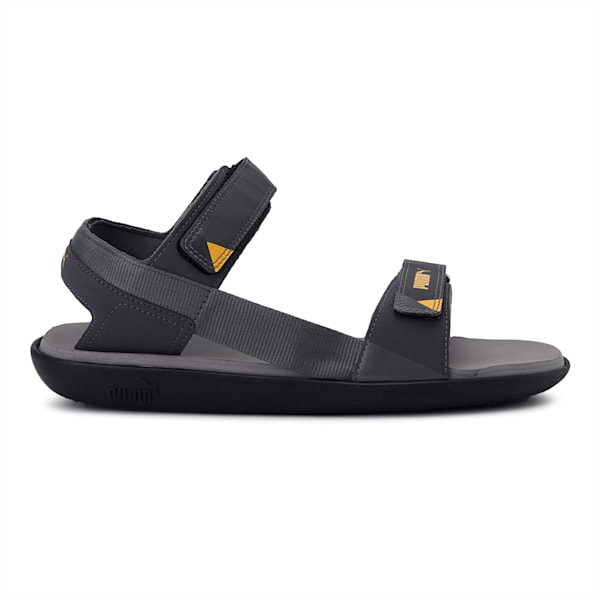 Pebble V3 Men's Sandals, Asphalt-QUIET SHADE-Spectra Yellow, extralarge-IND