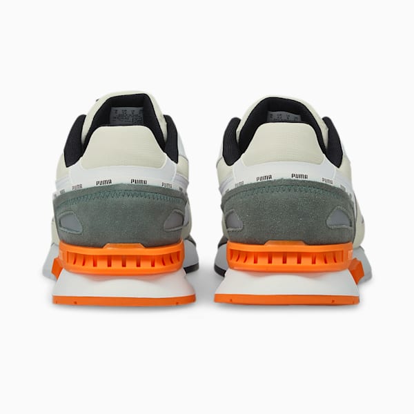 Mirage Mox Piping Unisex Sneakers, Ivory Glow-Balsam Green-Vibrant Orange, extralarge-IND