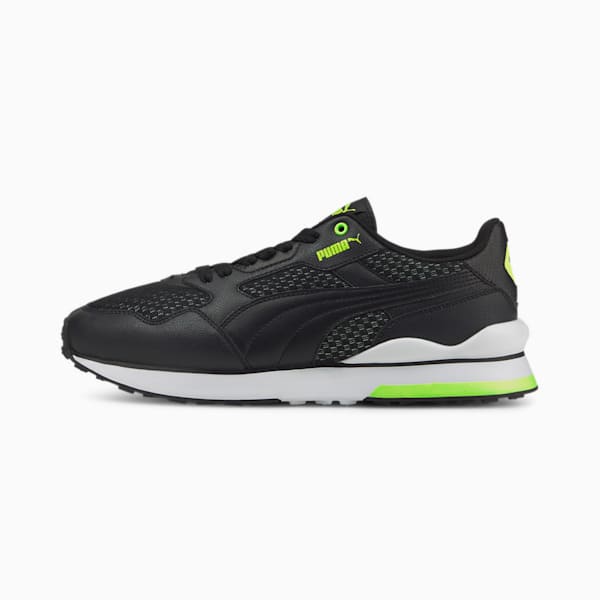 R78 FUTR Cyber Sneakers, Puma Black-Puma Black-Green Glare, extralarge