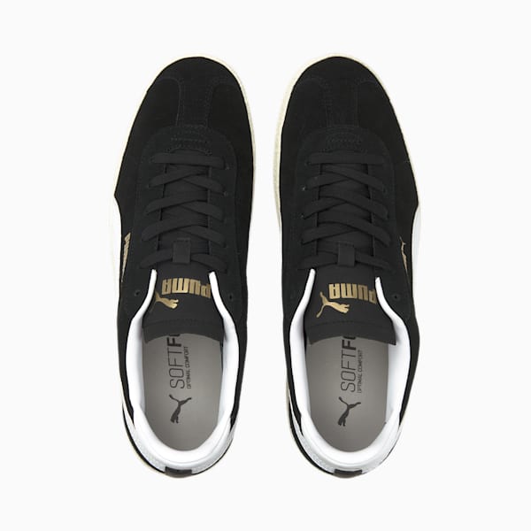PUMA Club Unisex Shoes, Puma Black-Puma White-Puma Team Gold-Ivory Glow, extralarge-AUS
