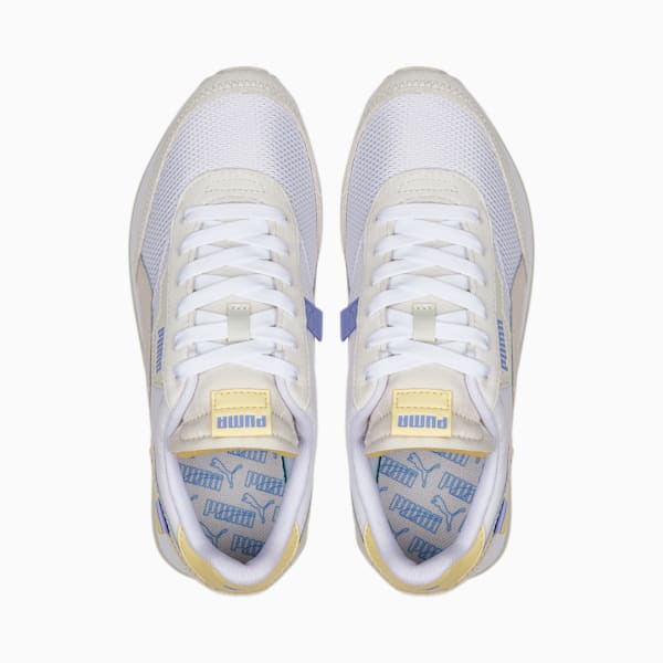 Future Rider Soft Women's Trainers, Puma White-Vaporous Gray