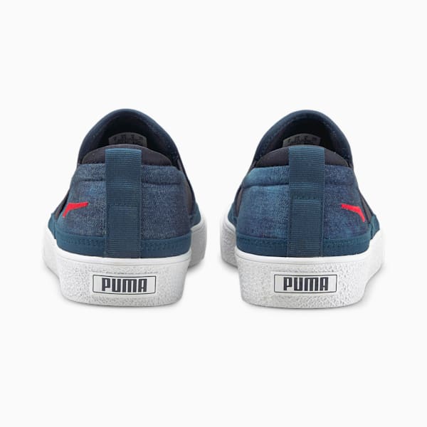 Bari Z Slip-On Indigo Unisex Trainers, Puma New Navy-High Risk Red, extralarge-IND