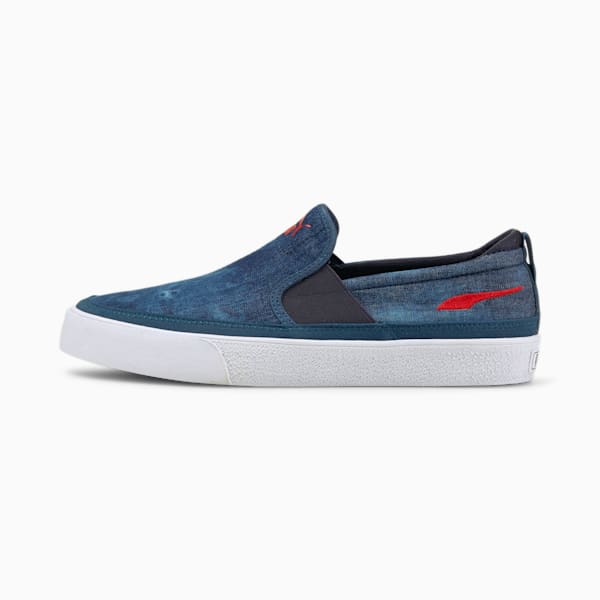 Bari Z Slip-On Indigo Unisex Trainers, Puma New Navy-High Risk Red, extralarge-IND