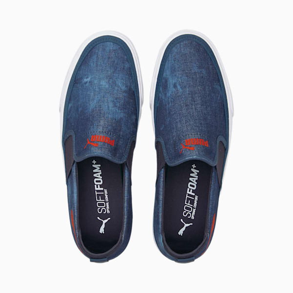 Bari Z Slip-On Indigo Unisex Trainers, Puma New Navy-High Risk Red, extralarge-IND