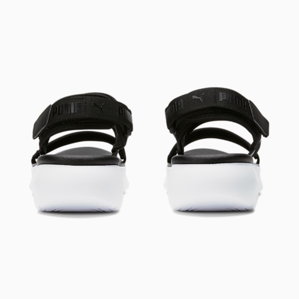 Sportie Women's Sandals, Puma Black-Puma White, extralarge-IDN