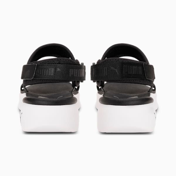 Sportie Women's Sandals, Puma Black-Puma White, extralarge-IND