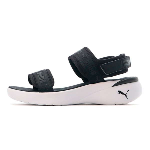 ウィメンズ スポーティ スライド サンダル, Puma Black-Puma White