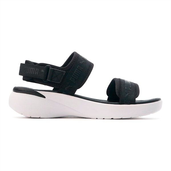 ウィメンズ スポーティ スライド サンダル, Puma Black-Puma White