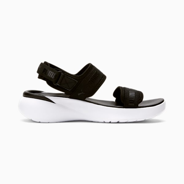 Sportie Women's Sandals, Puma Black-Puma White, extralarge