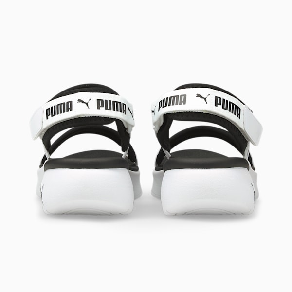 Sportie Women's Sandals, Puma White-Puma Black, extralarge