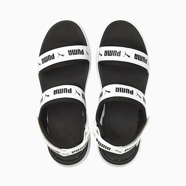 Sportie Women's Sandals, Puma White-Puma Black, extralarge