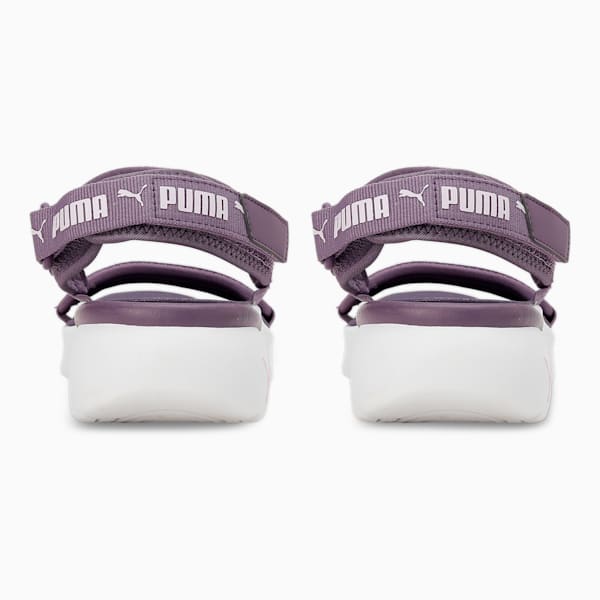 Sportie Women's Sandals, Purple Charcoal-Pearl Pink-PUMA White, extralarge-IND