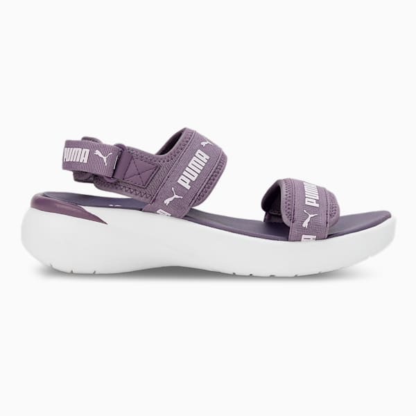 Sportie Women's Sandals, Purple Charcoal-Pearl Pink-PUMA White, extralarge-IND