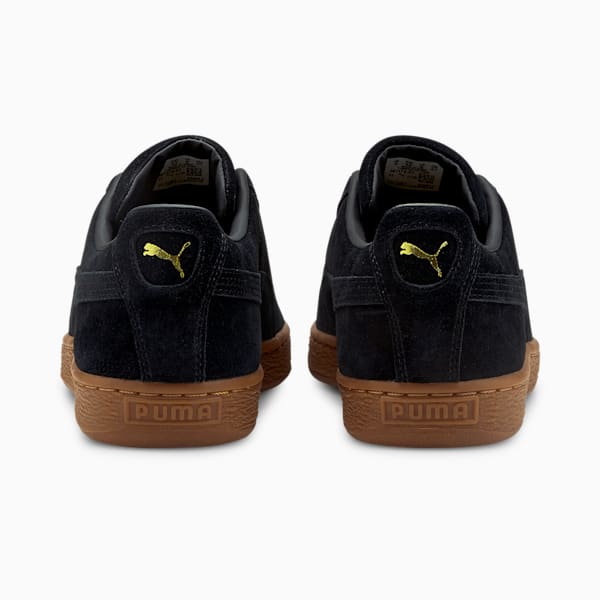 スウェード ガム スニーカー ユニセックス, Puma Black-Gum, extralarge-JPN