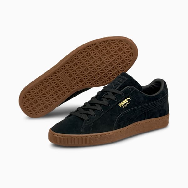 ユニセックス スウェード ガム スニーカー, Puma Black-Gum, extralarge-JPN