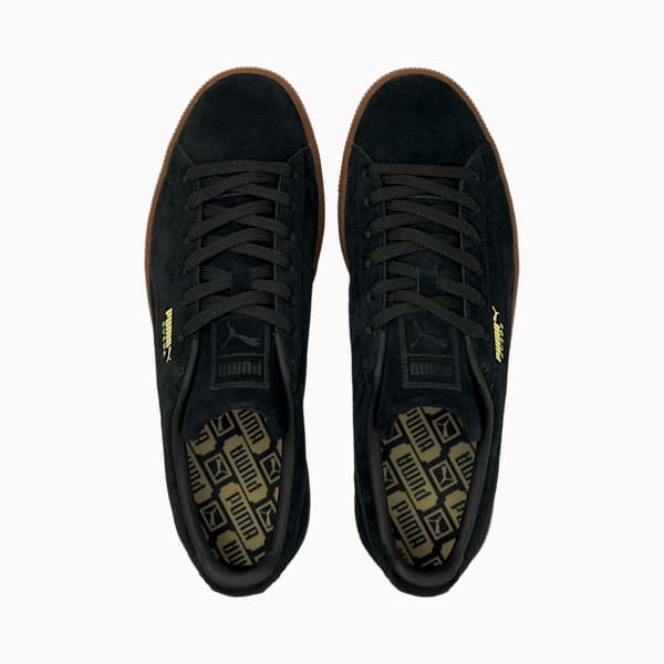 Suede Gum Men's Sneakers, Puma Black-Gum, extralarge