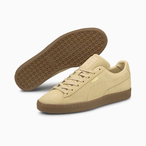 Suede Gum Men's Sneakers, Pebble-Gum, extralarge