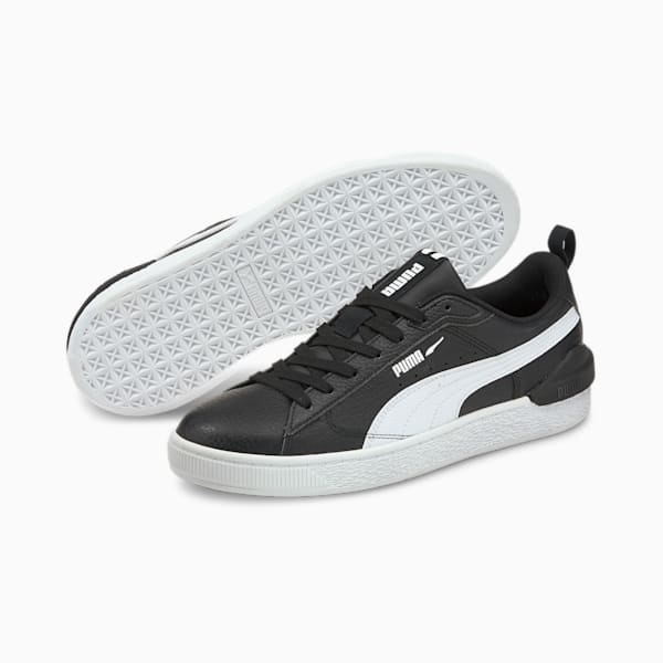 Suede Colour Block Unisex Sneakers, Puma Black-Puma White, extralarge-IND