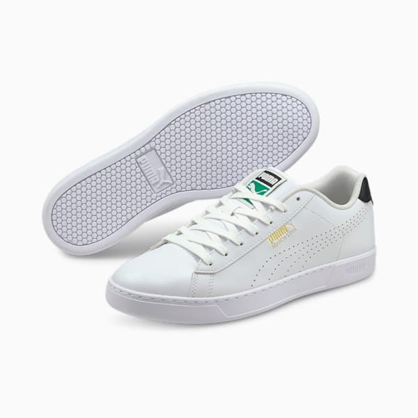 Match Star Perforated Sneakers, Puma White-Puma Black, extralarge-IND
