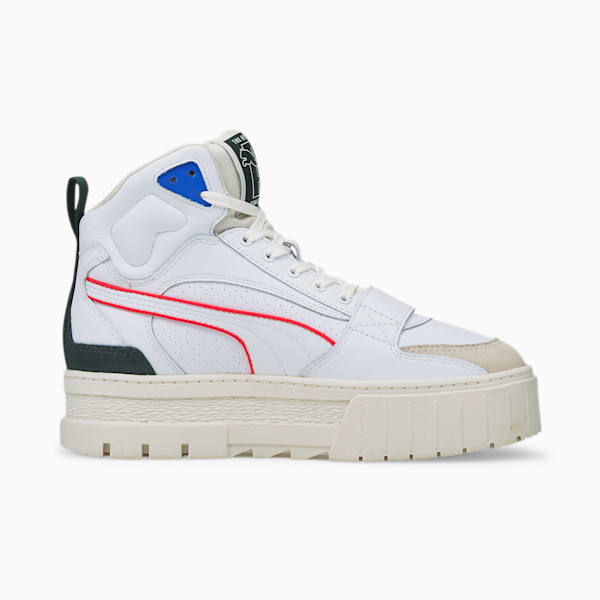 Mayze Mid PxP Women's Shoes, Puma White-Whisper White, extralarge-IND
