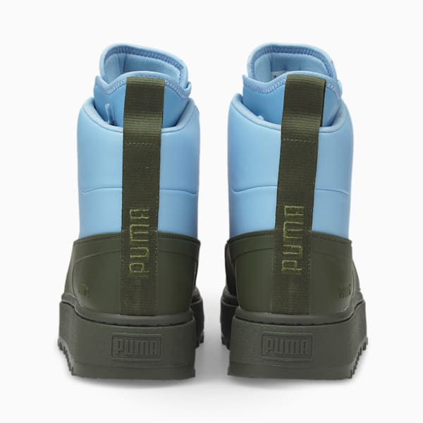 PUMA x MAISON KITSUNE Suede Mid Unisex Sneakers, Rifle Green-Chambray Blue, extralarge-IND