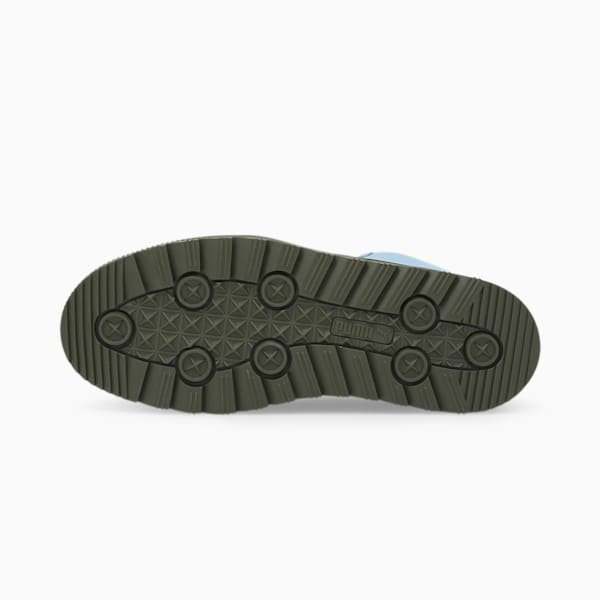 PUMA x MAISON KITSUNE Suede Mid Unisex Sneakers, Rifle Green-Chambray Blue, extralarge-IND