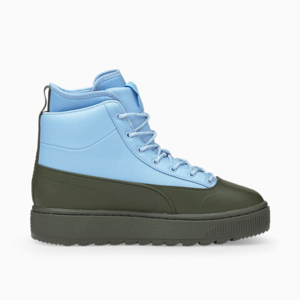 PUMA x MAISON KITSUNE Suede Mid Unisex Sneakers, Rifle Green-Chambray Blue, extralarge-IND