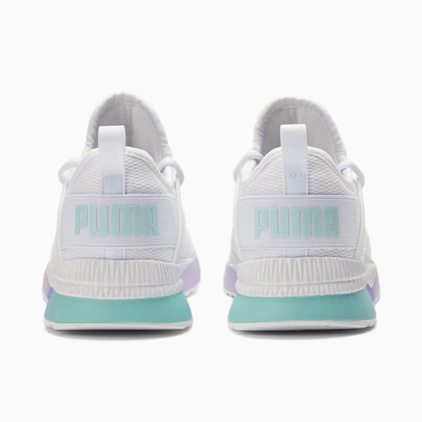 Pacer Next Cage Tie Dye Women's Sneakers, Puma White- White-Blue Glow, extralarge