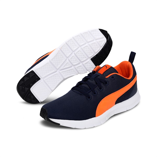 PUMA Bruten Men's Shoes, Peacoat-Vibrant Orange-Puma White, extralarge-IND