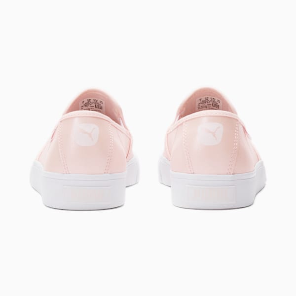 Bari Cat Shimmer Women's Slip-On Shoes, Pink Dogwood-Puma White, extralarge