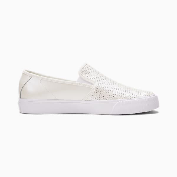Bari Cat Shimmer Women's Slip-On Shoes, Marshmallow-Puma White, extralarge