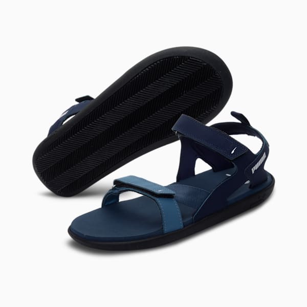 Zeal Men's Sandals, China Blue-Peacoat-Silver, extralarge-IND