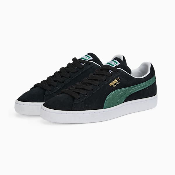 Tenis para mujer Suede Classic XXI, Puma Black-Deep Forest-Puma White, extralarge