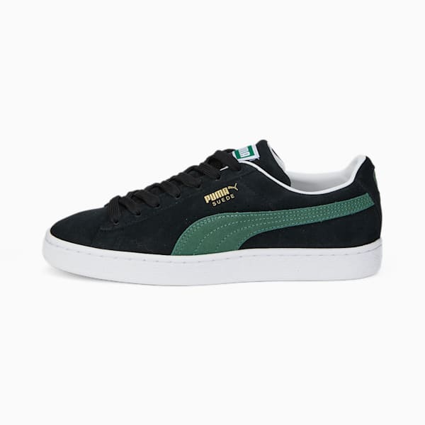 Tenis para mujer Suede Classic XXI, Puma Black-Deep Forest-Puma White, extralarge