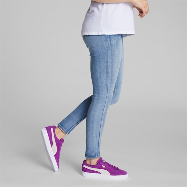 Suede Classic XXI Women's Sneakers, Purple Pop-PUMA White, extralarge