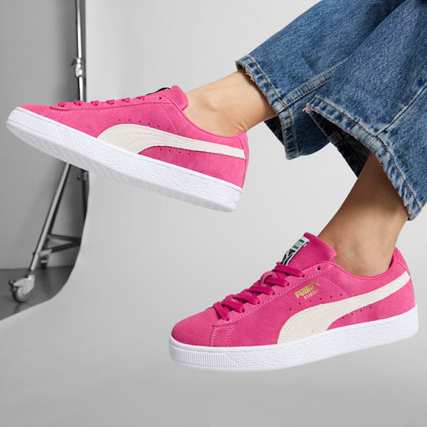 Suede Classic XXI Women's Sneakers, Garnet Rose-PUMA White, extralarge