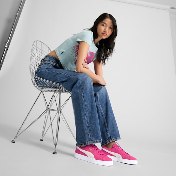 Tenis para mujer Suede Classic XXI, Garnet Rose-PUMA White, extralarge