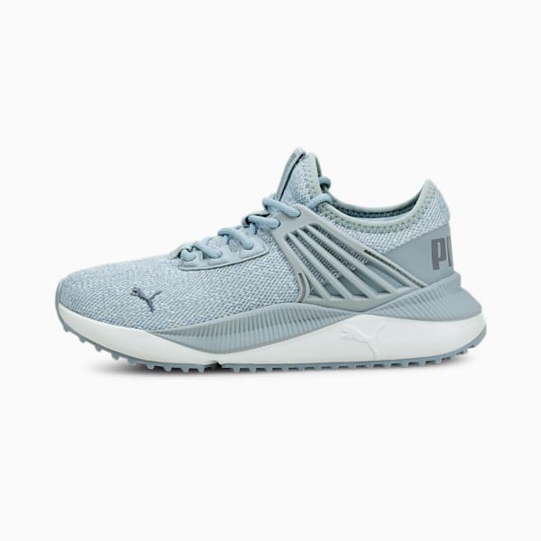 Pacer Future Knit Sneakers JR, Blue Fog-Puma White-China Blue, extralarge