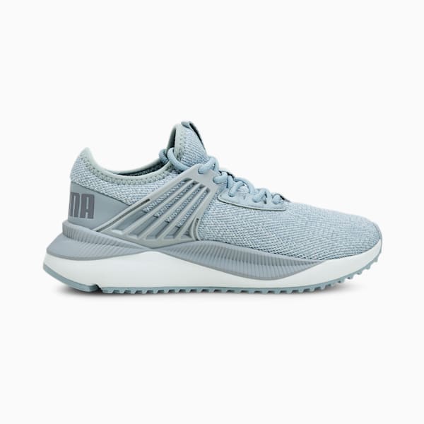 Pacer Future Knit Sneakers JR, Blue Fog-Puma White-China Blue, extralarge