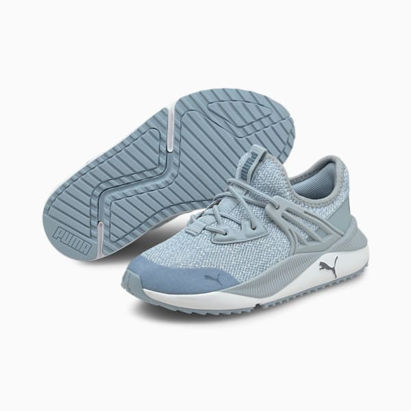 Pacer Future Knit Little Kids' Sneakers, Blue Fog-Puma White-China Blue, extralarge